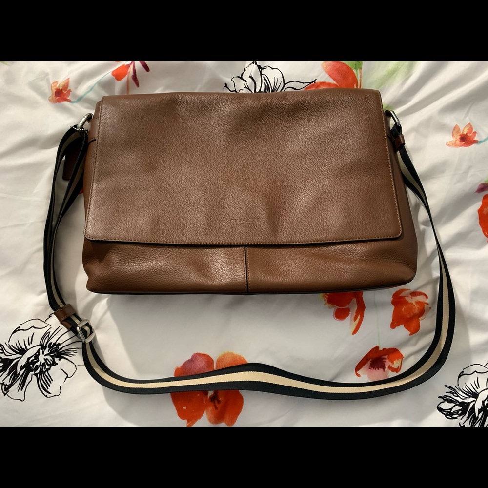 Coach Leather Messenger Bag